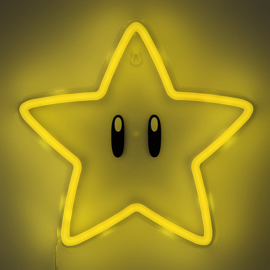 Super Mario Bros. Super Star Wall Mountable LED Neon Light