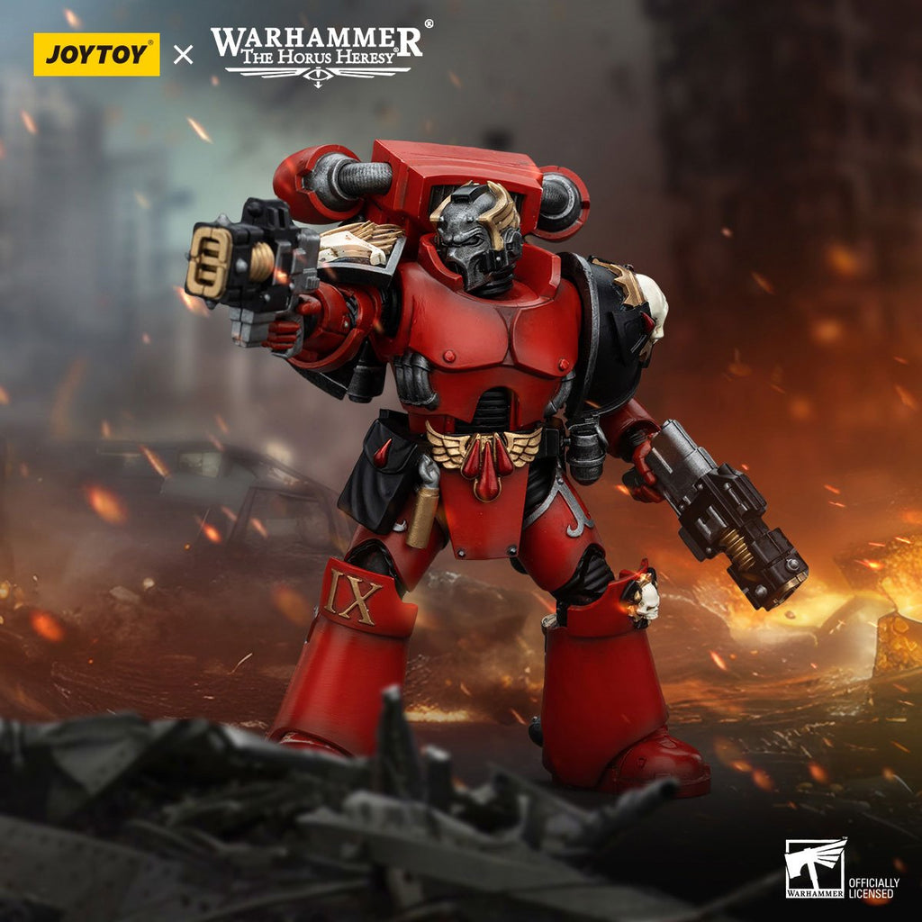Joy Toy Warhammer Horus Heresy Blood Angels Tears Squad Arch-Erelim with Volkite Serpentas 1:18 Scale Action Figure