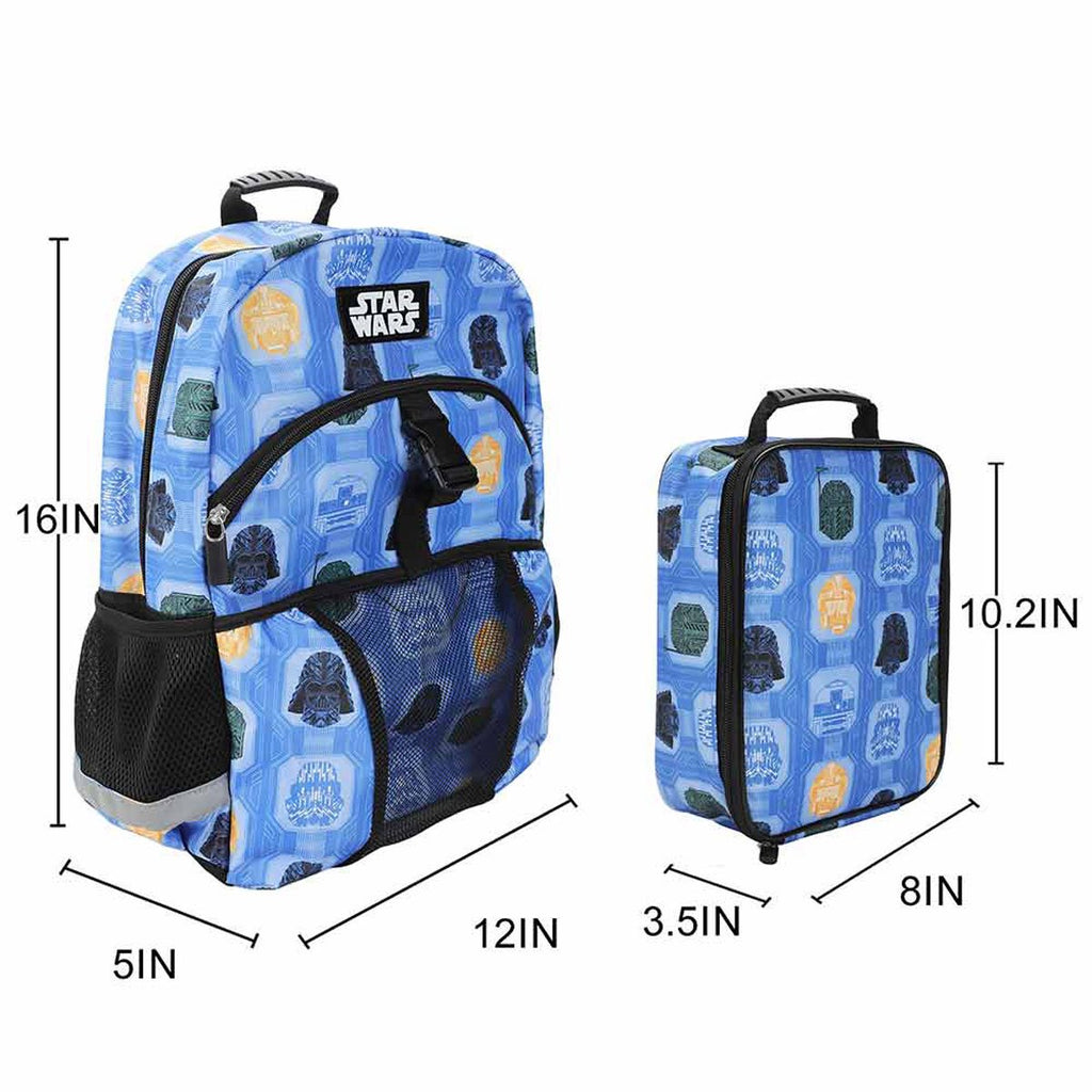 Star Wars All Over Print Youth Backpack Set