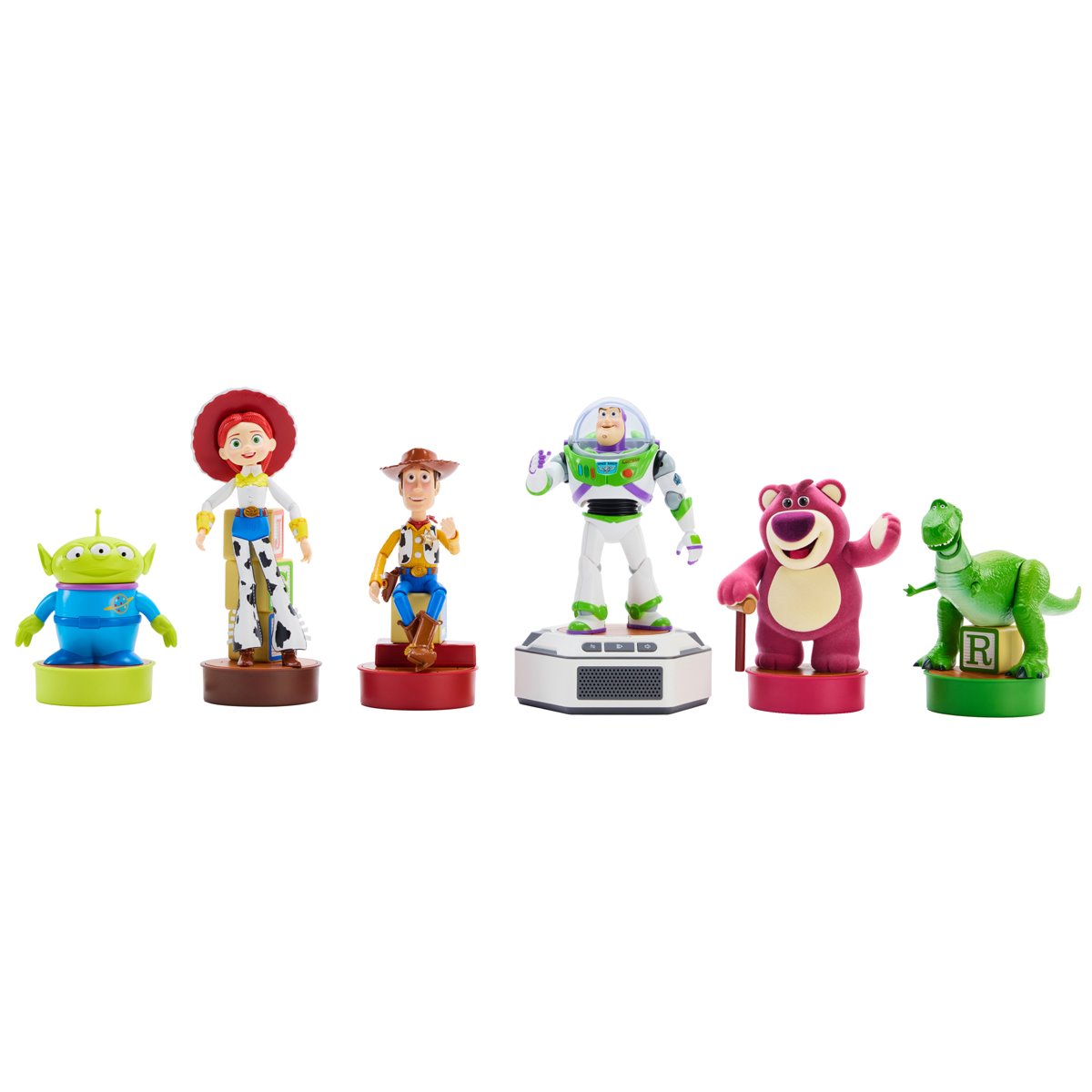 Toy Story Mini Robots Story Pack 6 Toy Story Robots with Base - Buzz Lightyear, Woody, Lotso, Alien, Rex, Jessie