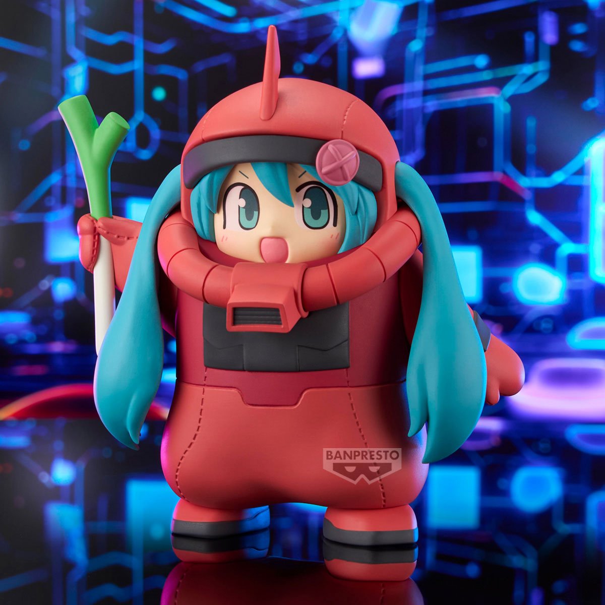 Gundam 45th Anniversary x Hatsune Miku Char's Zaku Costume Hatsune Miku Version Statue