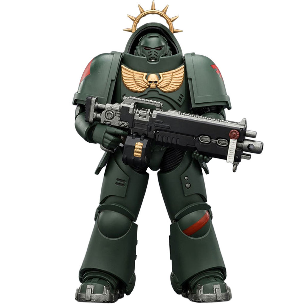 Joy Toy Warhammer 40K Space Marines Game Edition Dark Angels Heavy Intercessor Rifle & Pistol 1:18 Scale Action Figure