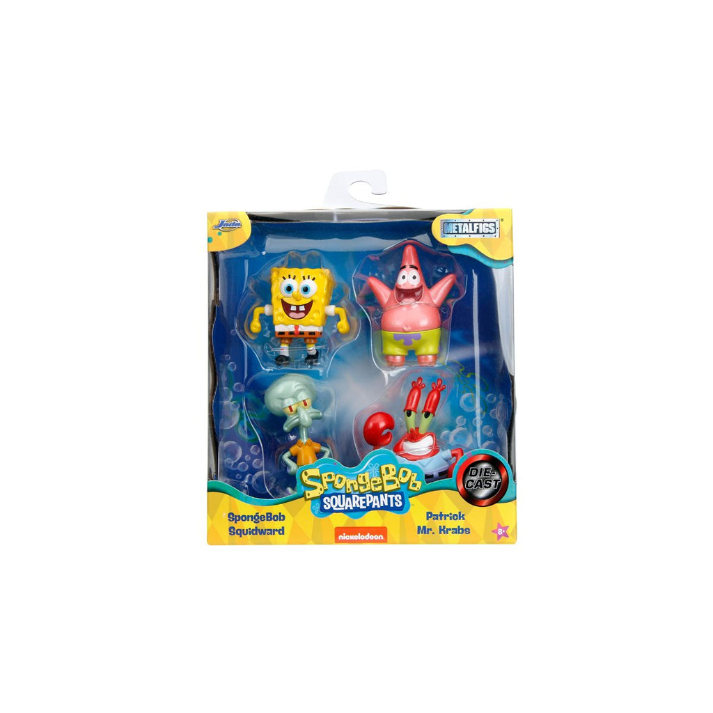 SpongeBob SquarePants MetalFigs Die-Cast Metal 2 1/2-Inch Mini-Figure 4-Pack