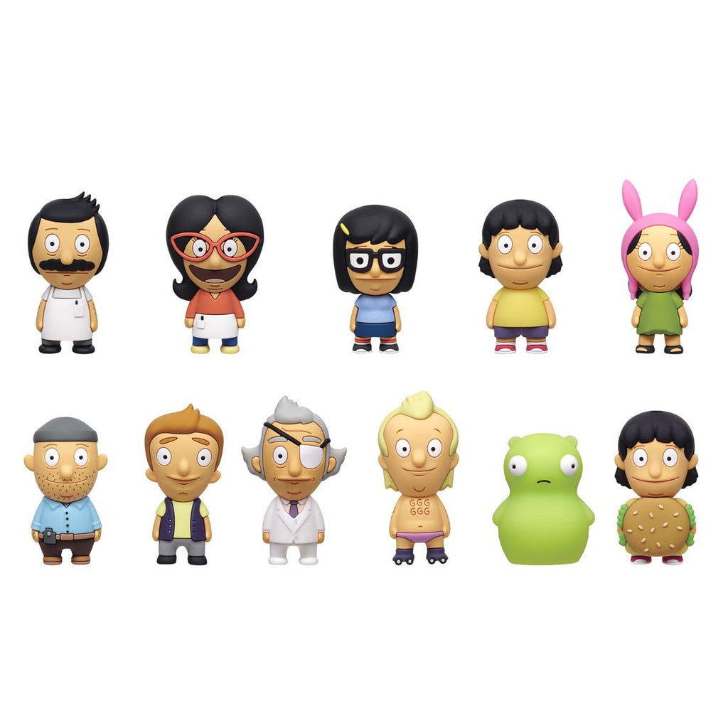 Bobs Burgers Series 1 3D Foam Bag Clip Display Case of 24