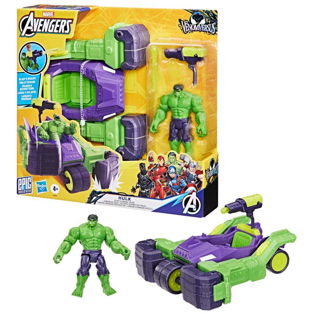 Marvel Avengers VenomVersus Epic World of Action Hulk Blast & Smash Truck Figure & Vehicle Set