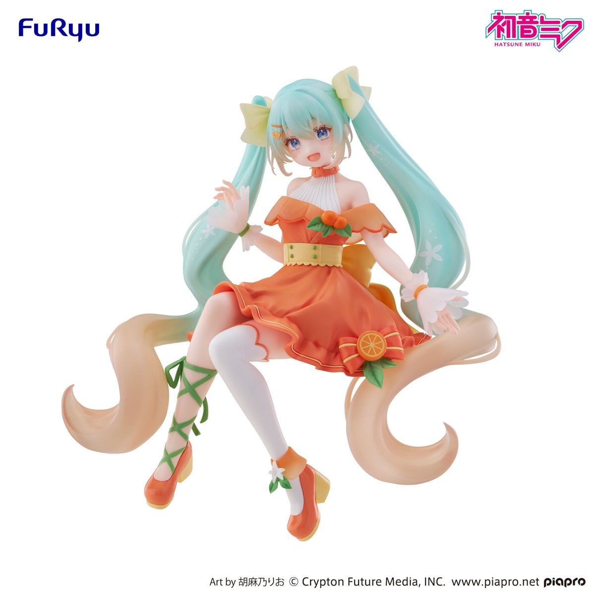 Vocaloid Hatsune Miku Citrus Version Noodle Stopper Statue