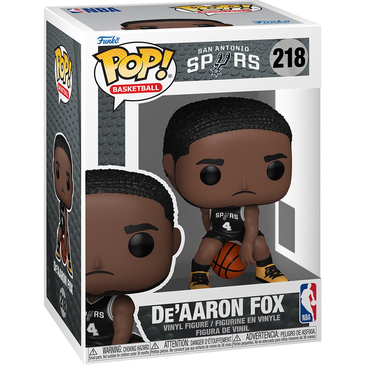 NBA Spurs De'Aaron Fox Funko Pop! Vinyl Figure #218