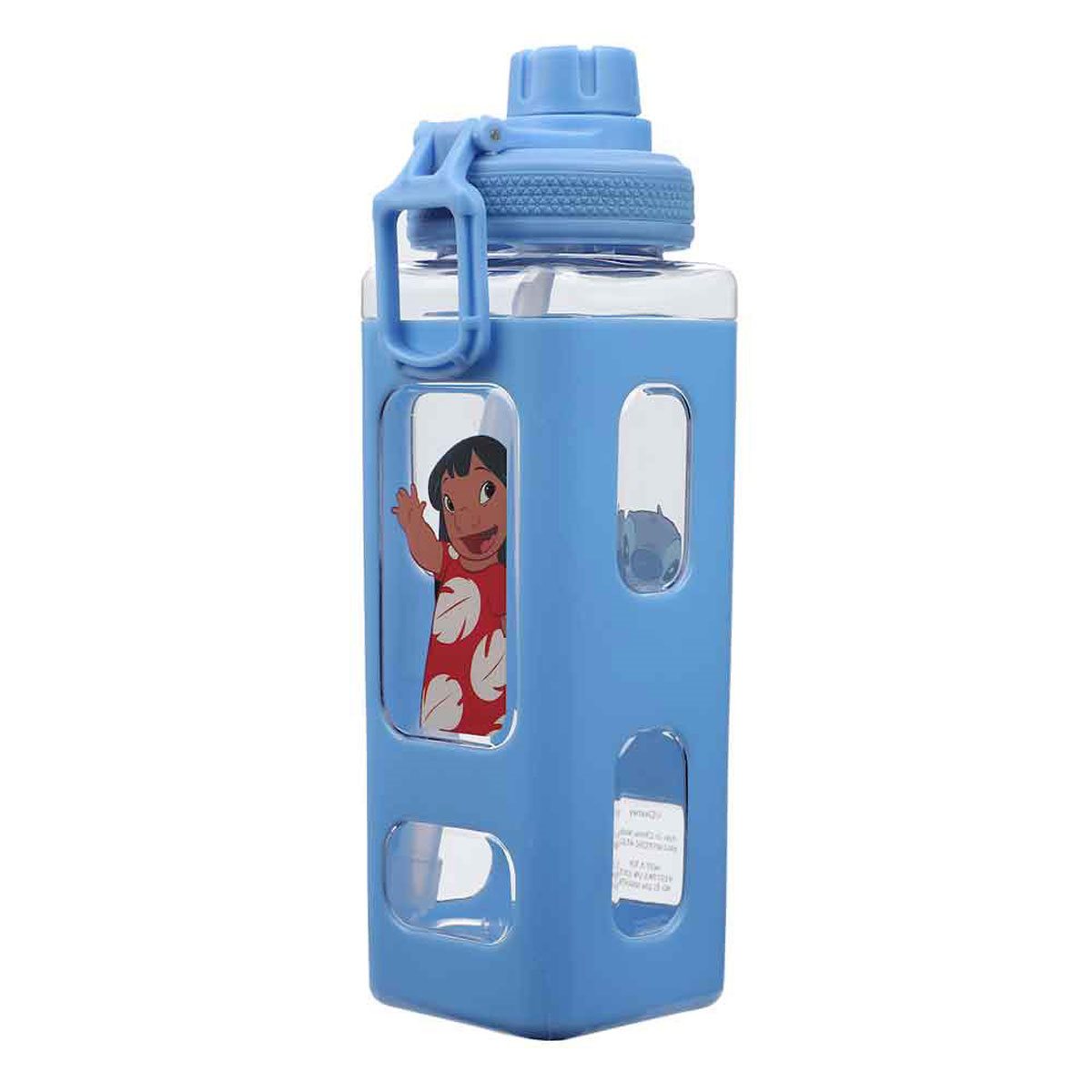 Lilo & Stitch 24 oz. Square Silicone Sleeve Water Bottle