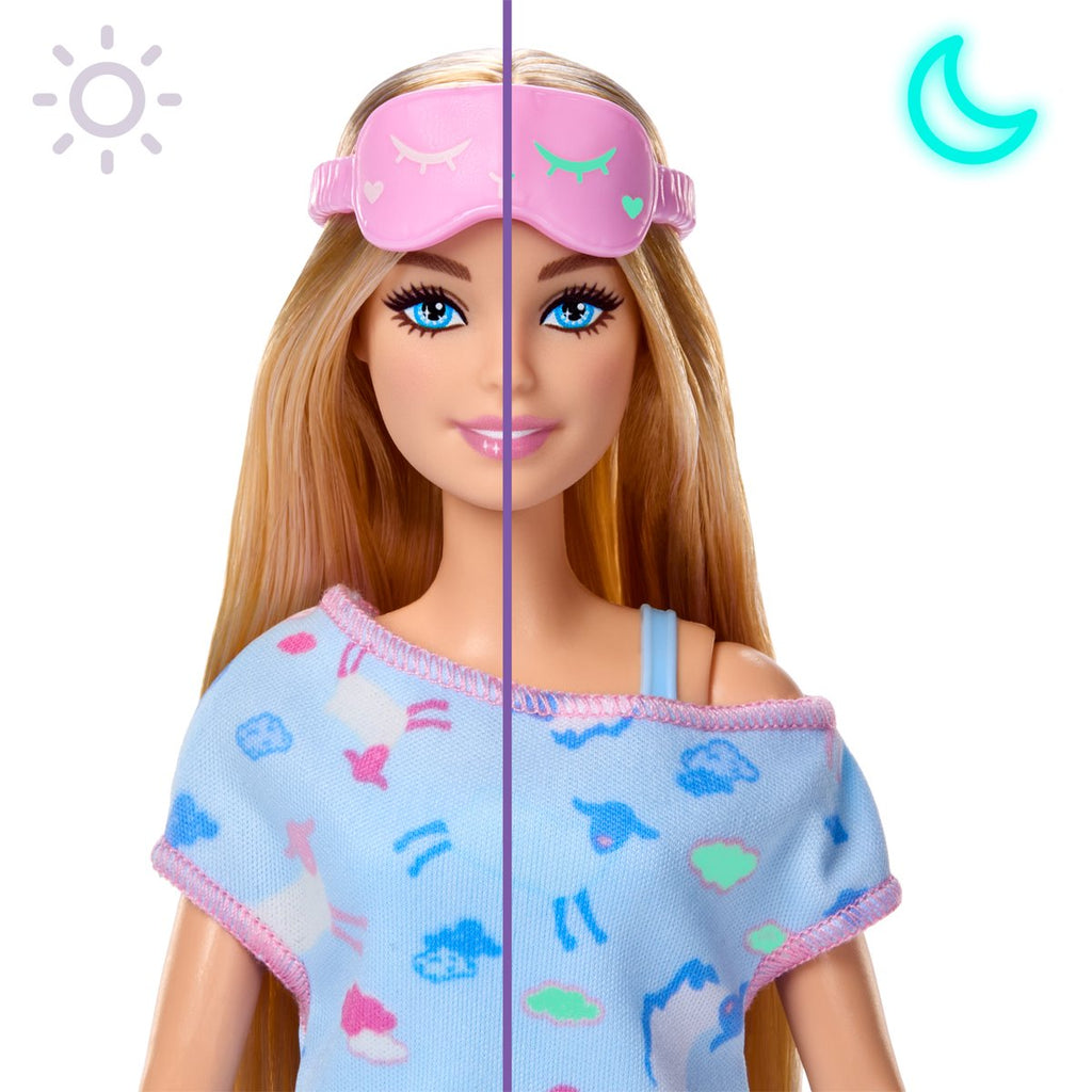 Barbie Sleepover Reveal Blue Doll and Accessories