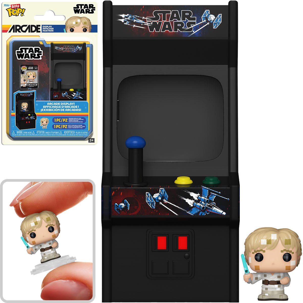 Star Wars Luke Skywalker 8-Bit Funko Bitty Pop! Arcade Cabinet