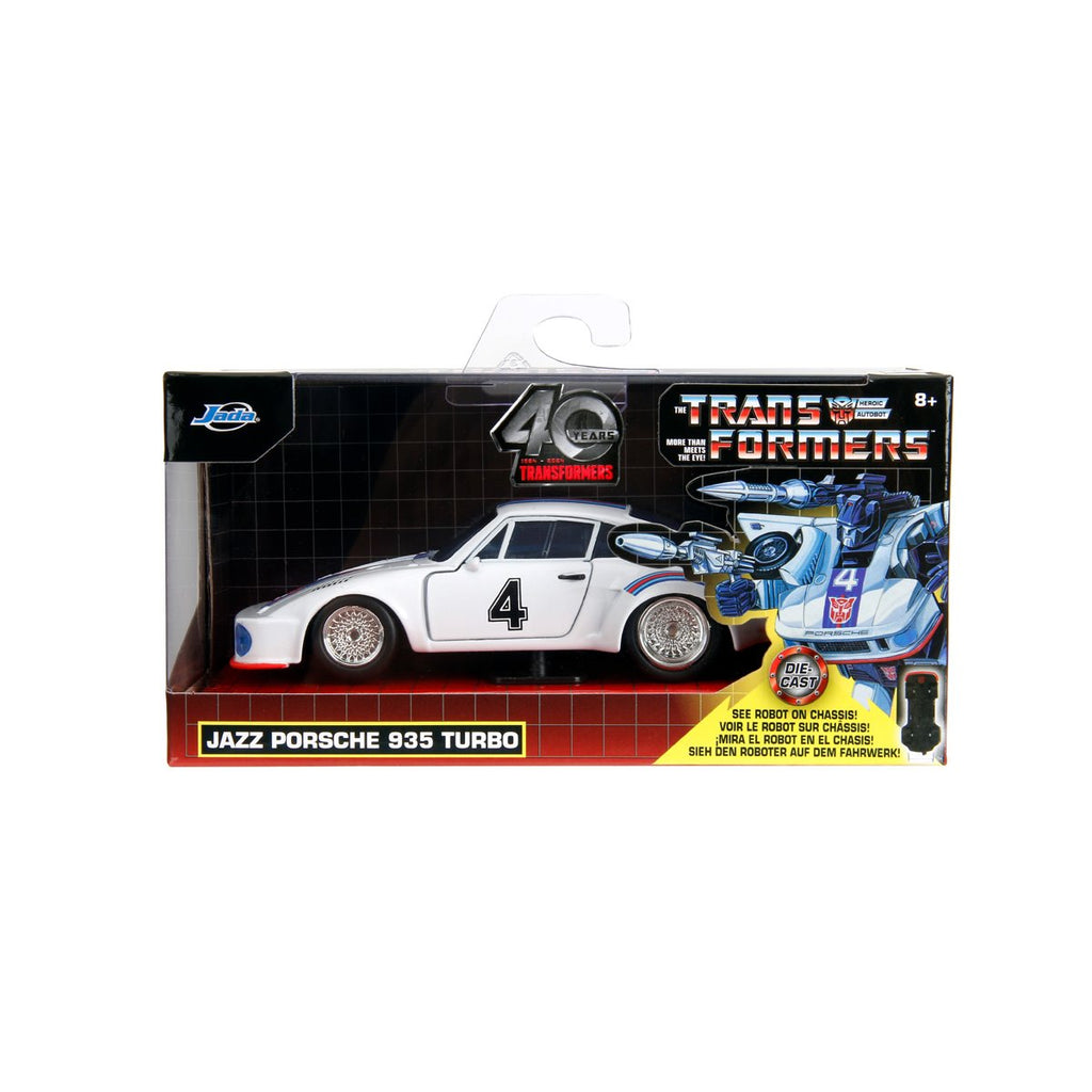 Transformers G1 Jazz 1976 Porsche 935 1:32 Scale Die-Cast Metal Vehicle