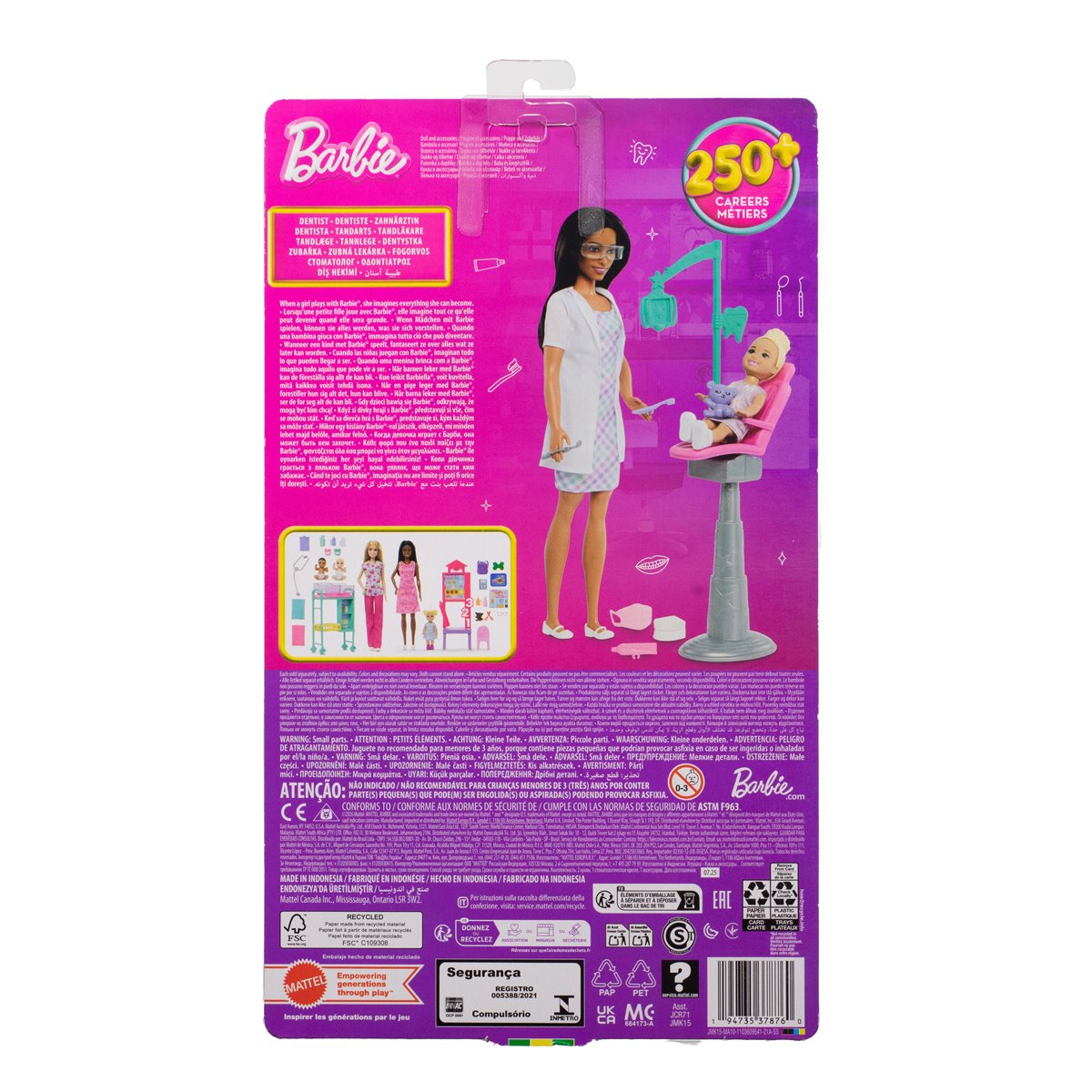 Barbie Careers Dentist Doll with Black Hair
