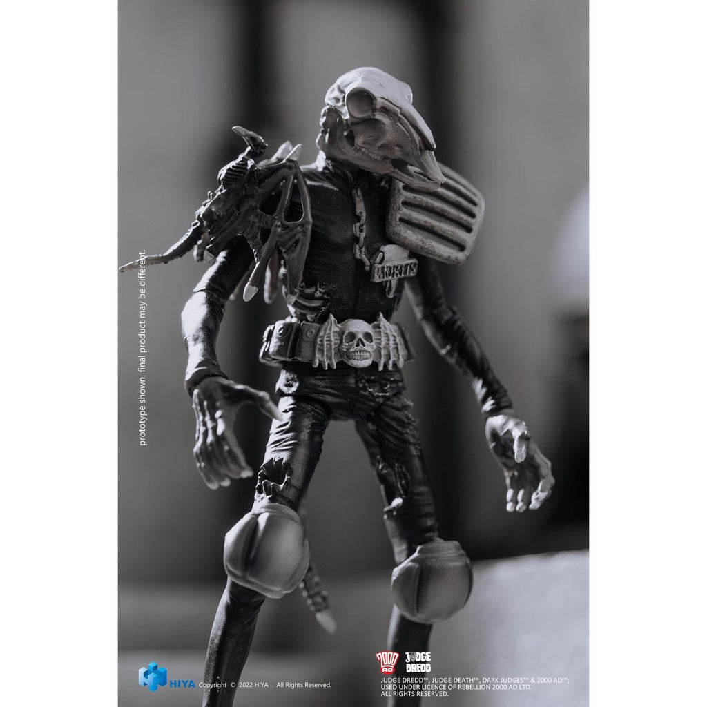 Judge Dredd Judge Mortis Black and White Exquisite Mini Series 1:18 Scale Action Figure