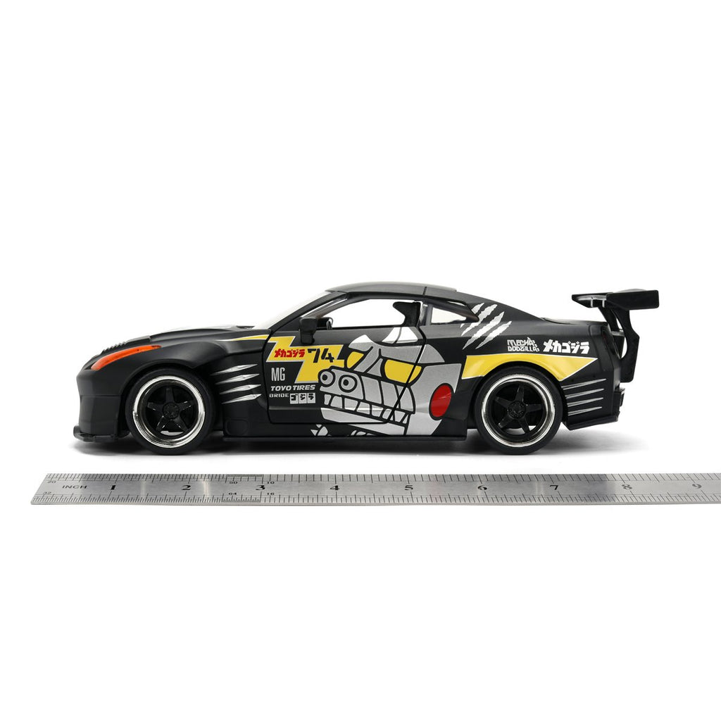 Hollywood Rides Mechagodzilla 2009 Nissan GT-R R35 Ben Sopra 1:24 Scale Die-Cast Metal Vehicle