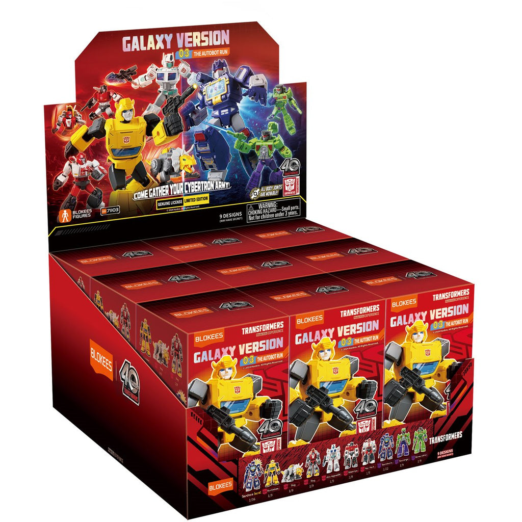 Transformers Galaxy Version 3 The Autobot Run Blokees Mini Model Kit Case of 9