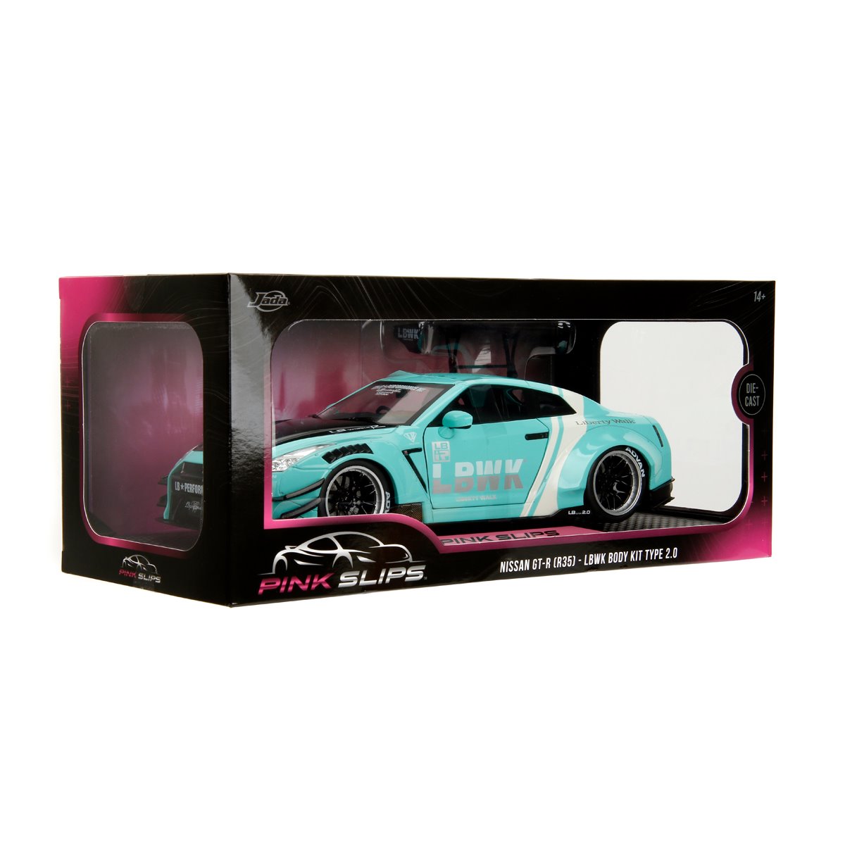 Pink Slips Wave 3 Nissan GT-R R35 LBWK Body Kit Type 2.0 1:18 Scale Die-Cast Metal Vehicle