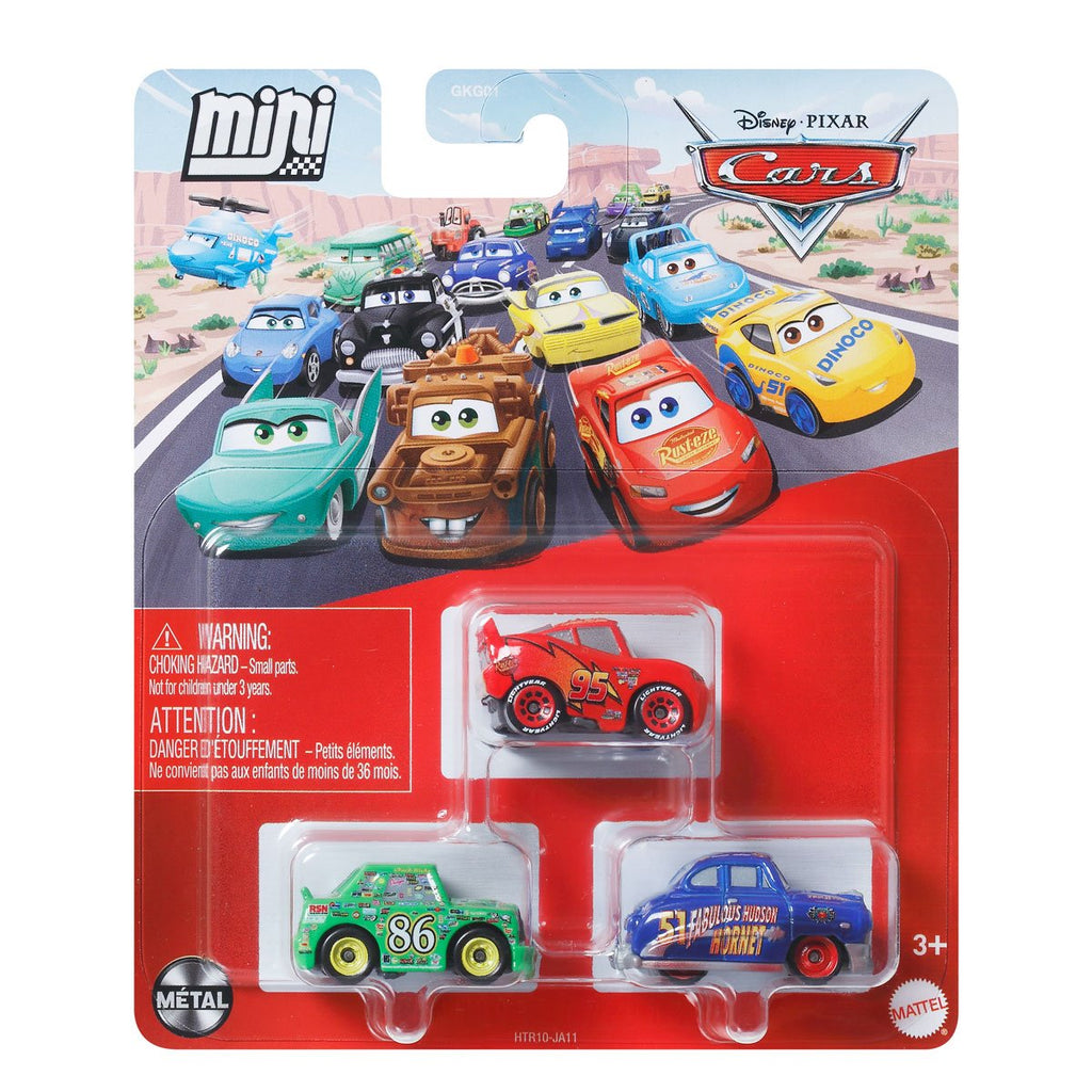 Cars Mini Racers 3-Pack 2026 Mix 1 Case of 6