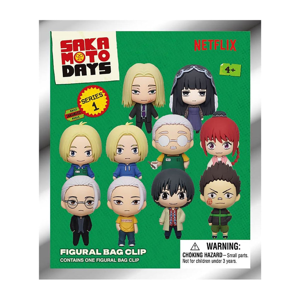 Sakamoto Days 3D Foam Bag Clip Display Case of 24