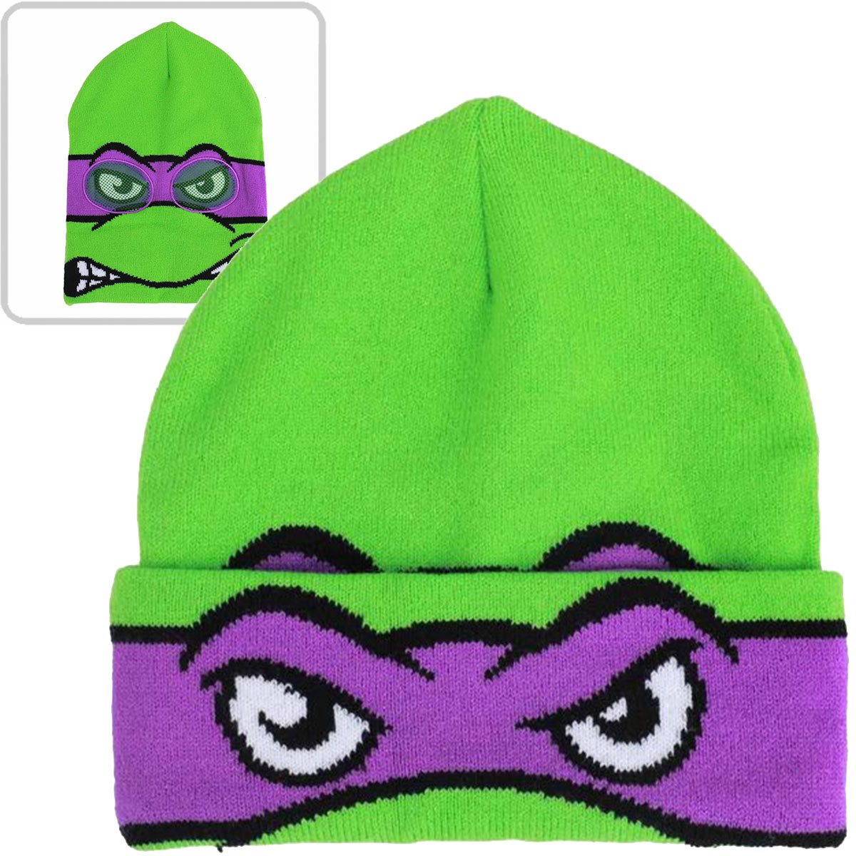 Teenage Mutant Ninja Turtles Donatello Cosplay Roll Down Beanie