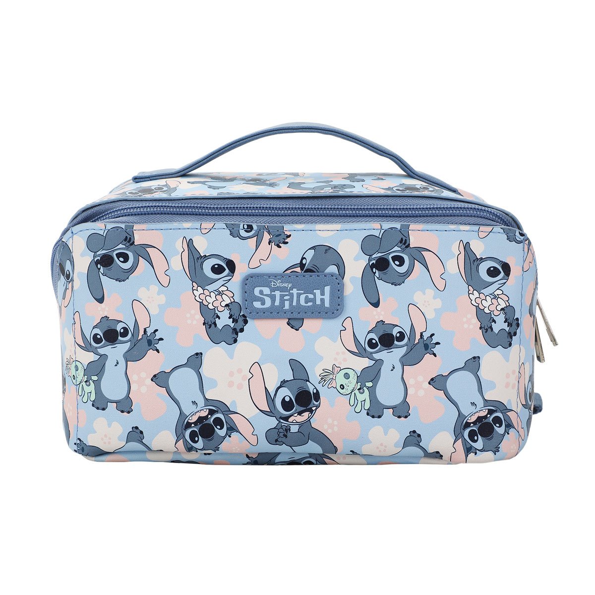 Lilo & Stitch Stitch Floral All Over Print Cosmetic Bag