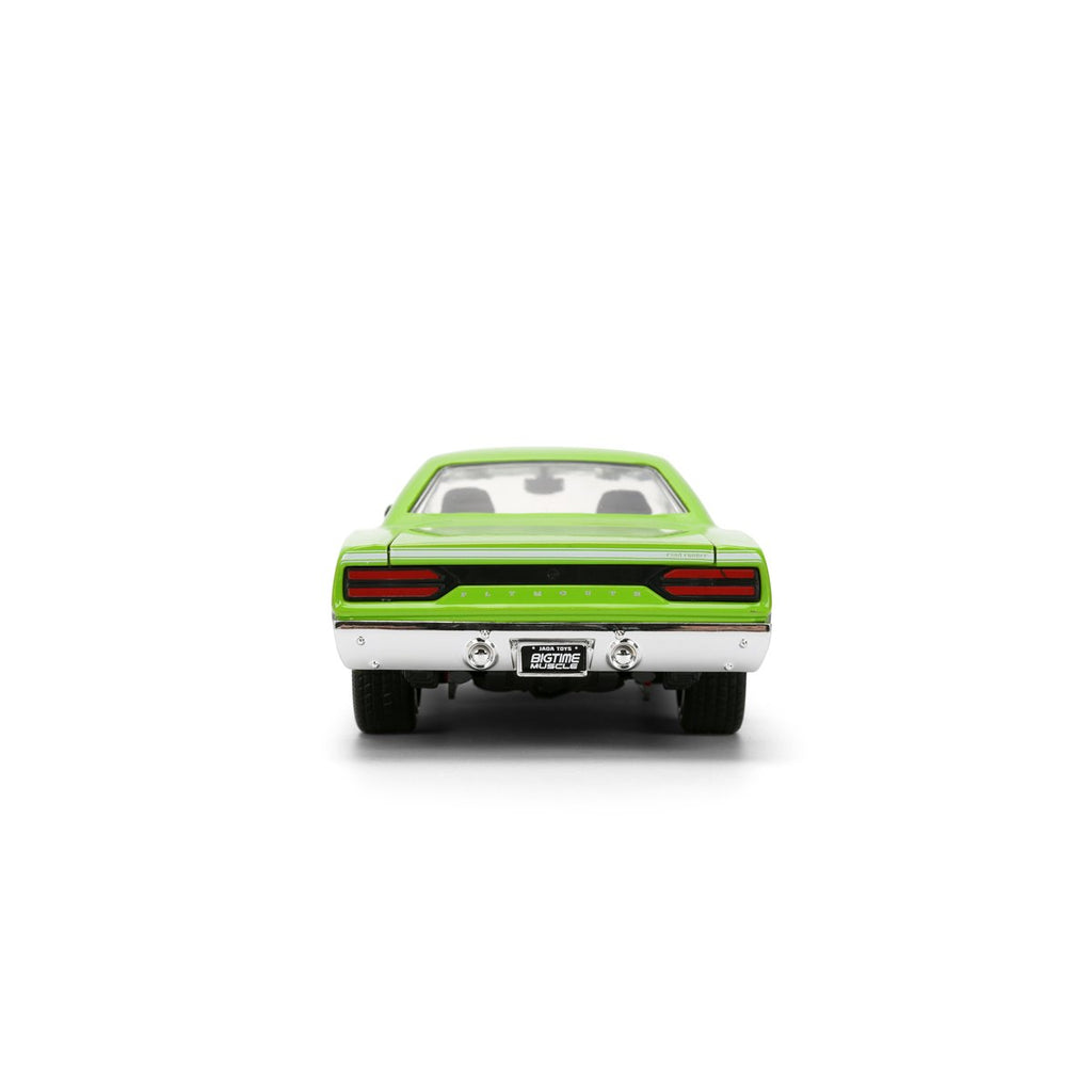 Bigtime Muscle 1970 Plymouth Road Runner Glossy Green 1:24 Scale Die-Cast Metal Vehicle