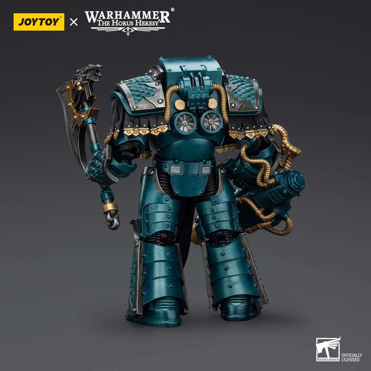 Joy Toy Warhammer The Horus Heresy Alpha Legion Lernaean Terminator with Conversion Beam Cannon 1:18 Scale Action Figure