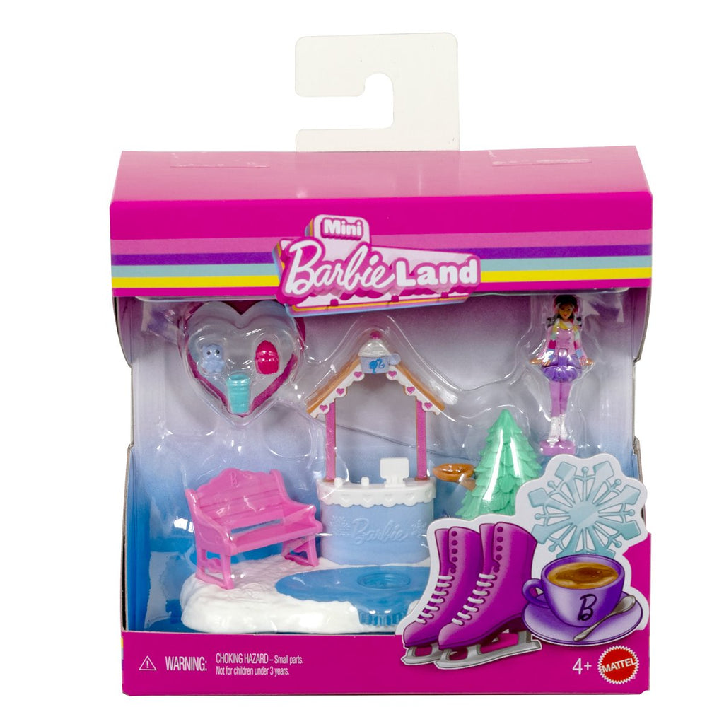 Mini BarbieLand Doll and Playset Display Case of 8