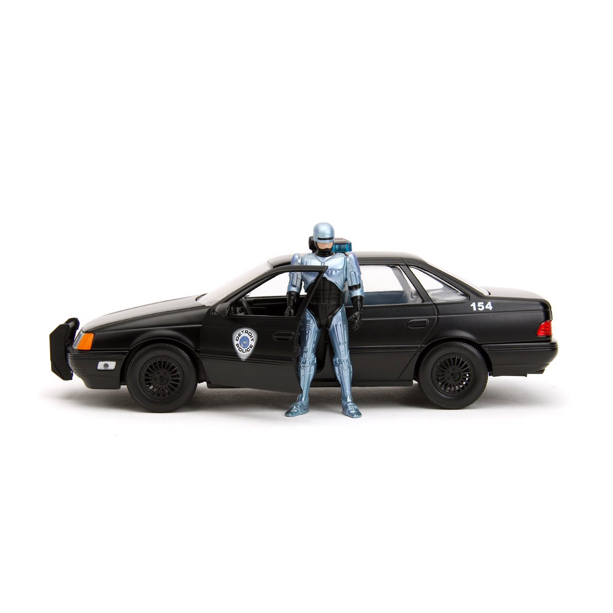 Hollywood Rides RoboCop OCP Ford Taurus 1:24 Scale Die-Cast Metal Vehicle with RoboCop Figure