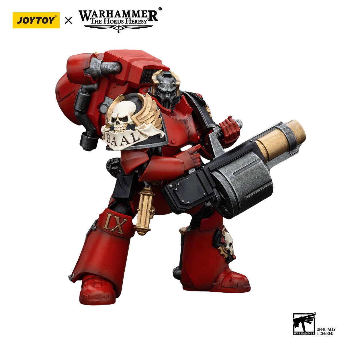 Joy Toy Warhammer Horus Heresy Blood Angels Tears Squad Arch-Erelim with Grenade Launcher 1:18 Scale Action Figure