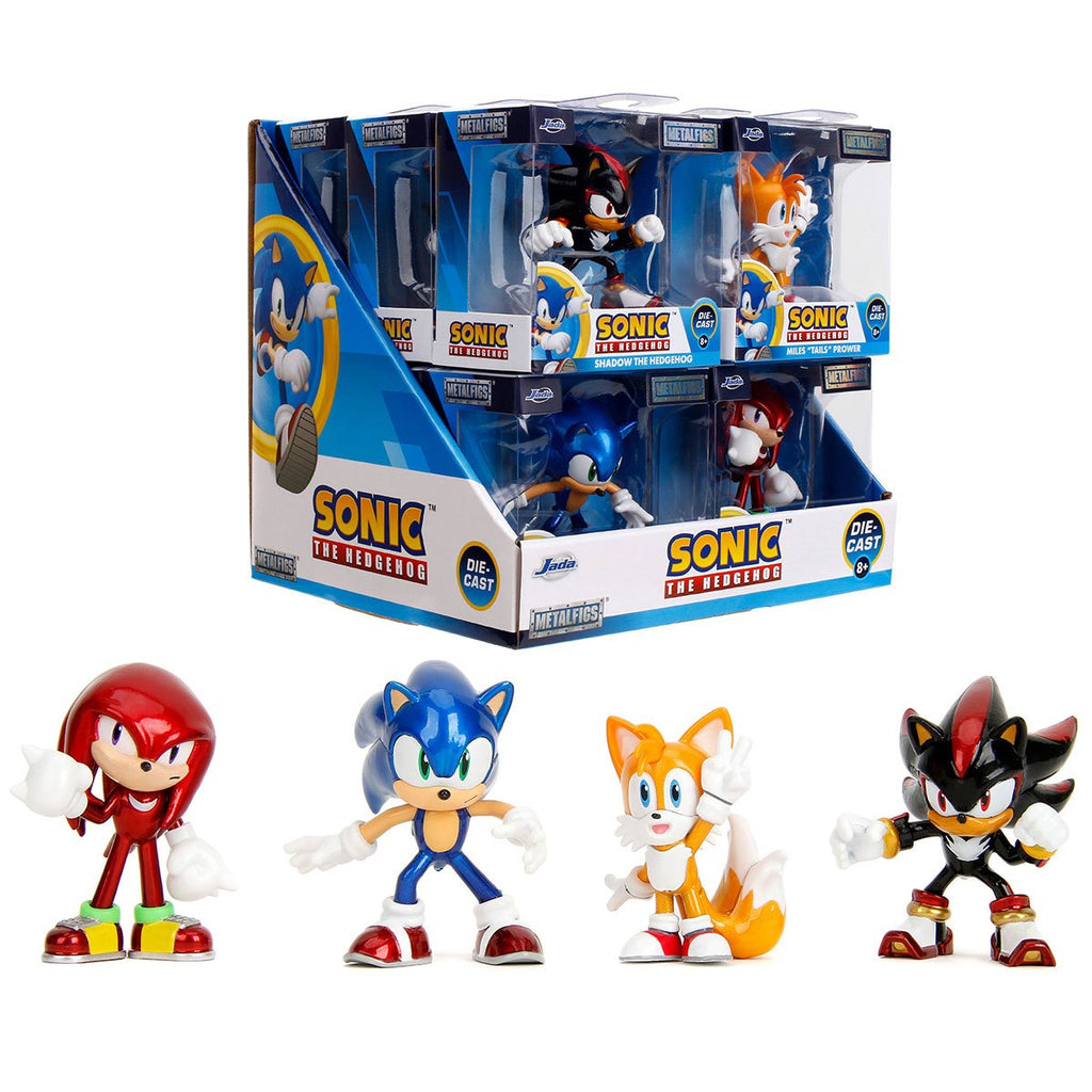 Sonic the Hedgehog Wave 1 MetalFigs 2 1/2-Inch Die-Cast Metal Mini-Figure Set of 4