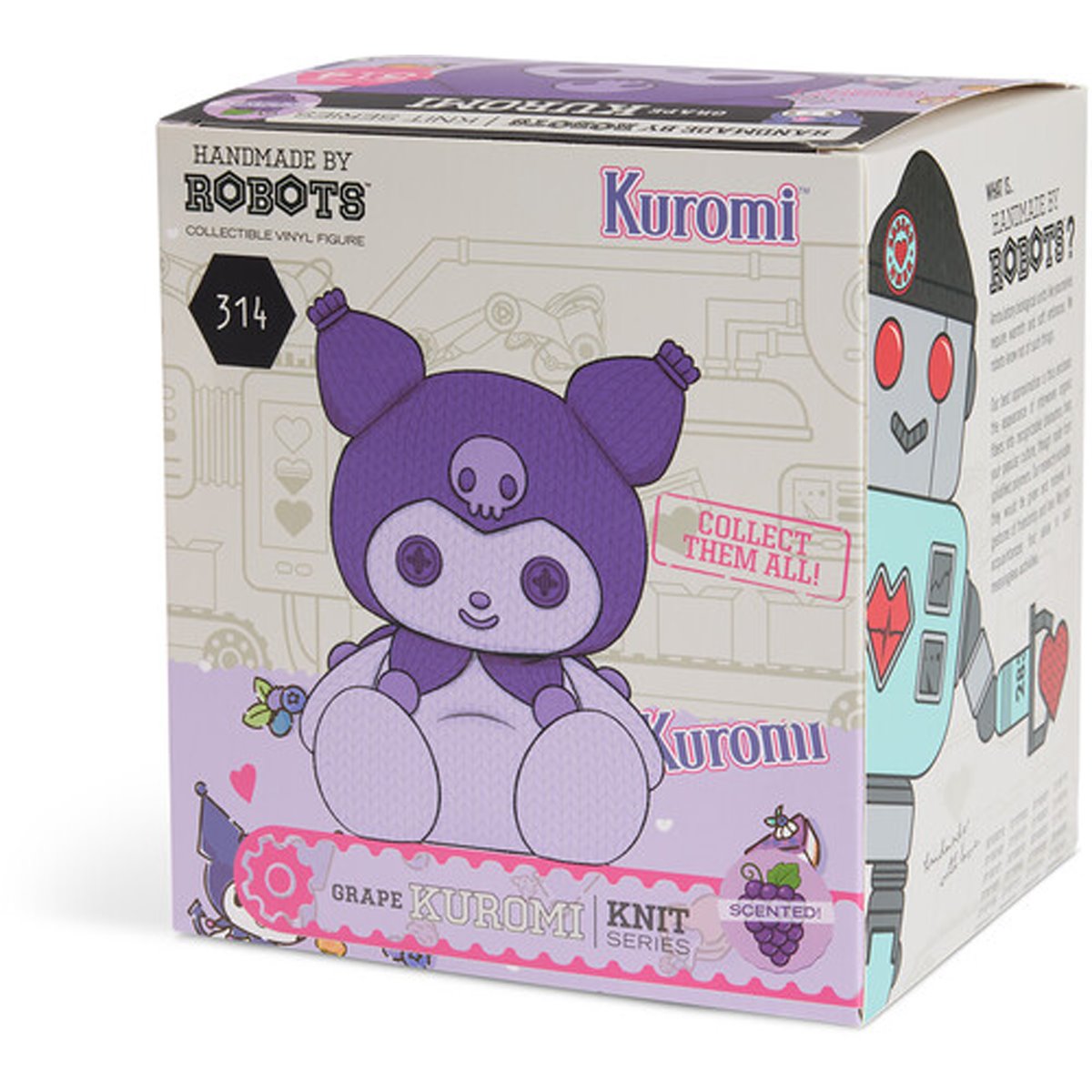 Hello Kitty and Friends Kuromi #314 Grape Scented Handmade By Robots Vinyl Figure