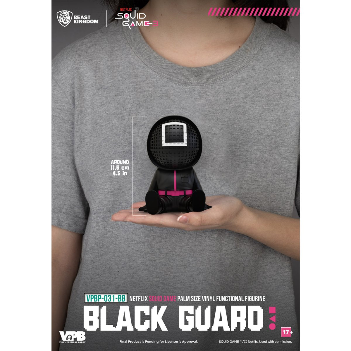 Squid Game VPBP-031 Palm Size Vinyl Functional Piggy Bank Blind Box Case of 6