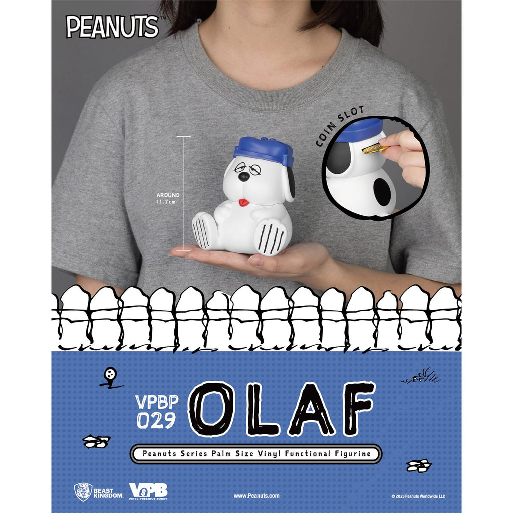 Peanuts Olaf VPBP-029 Peanuts Series Palm Size Vinyl Functional Piggy Bank