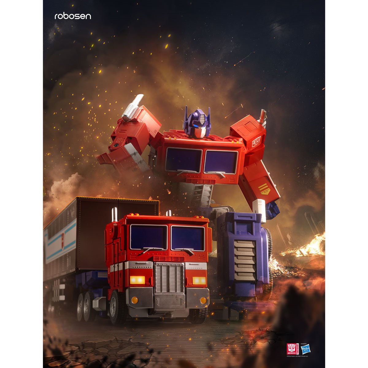 Transformers Optimus Prime Trailer Kit for Robosen Optimus Prime Elite Edition (robot sold separately)
