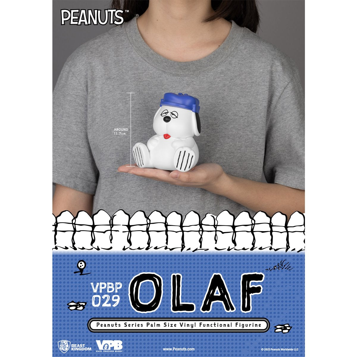 Peanuts Olaf VPBP-029 Peanuts Series Palm Size Vinyl Functional Piggy Bank