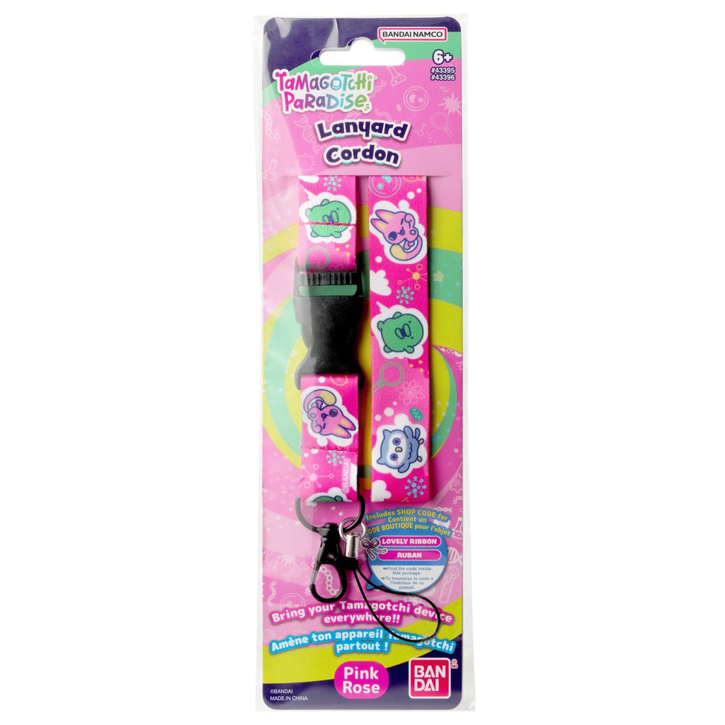 Tamagotchi Paradise Pink Lanyard