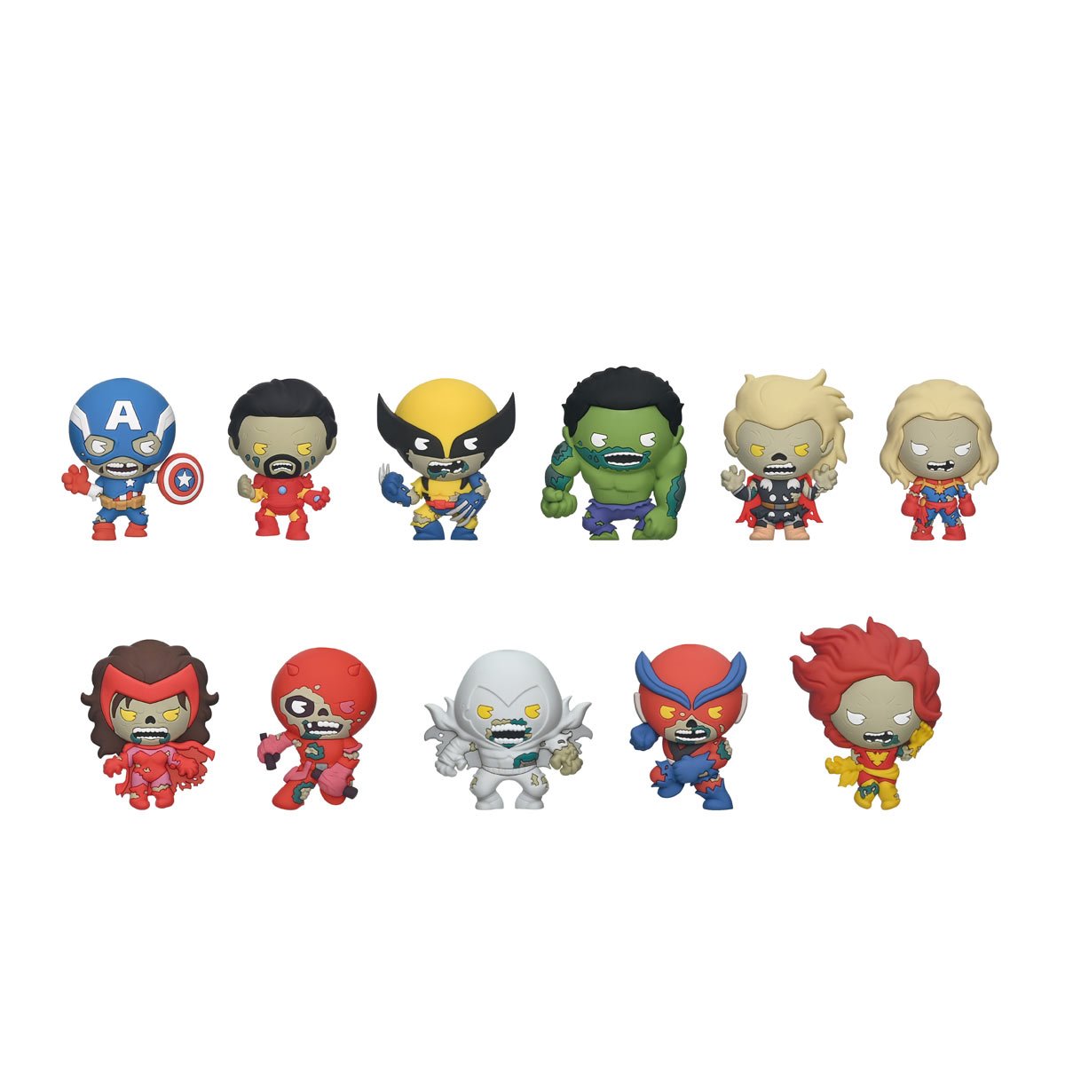 Marvel Zombies Series 2 3D Foam Bag Clip Display Case of 24