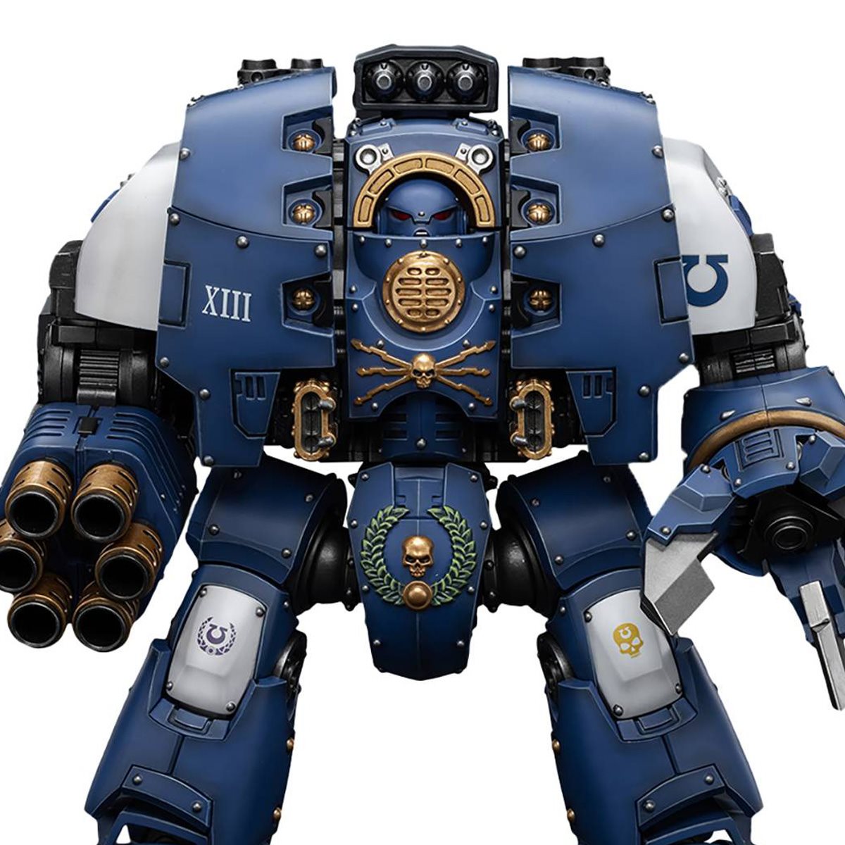 Joy Toy Warhammer 40,000 Ultramarines Leviathan Dreadnought with Cyclonic Melta Lance and Claws 1:18 Action Figure