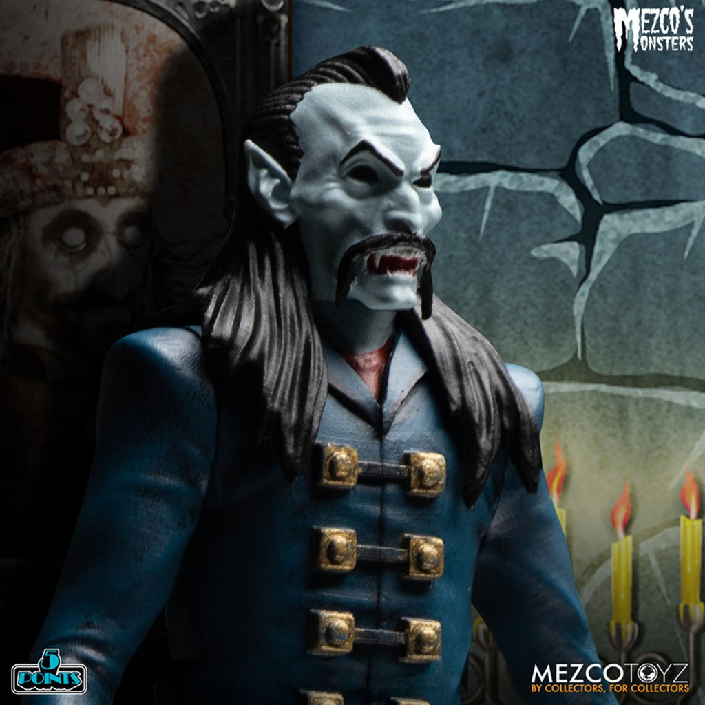 Mezco's Monsters Tower of Fear 5 Points Action Figures Deluxe Playset