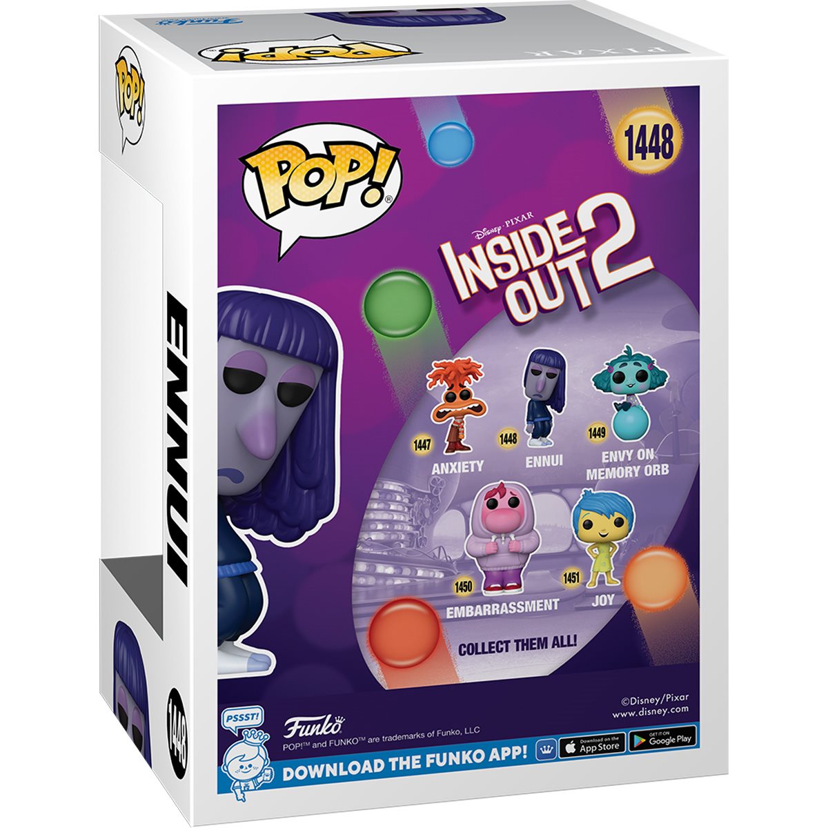 Inside Out 2 Ennui Funko Pop! Vinyl Figure #1448