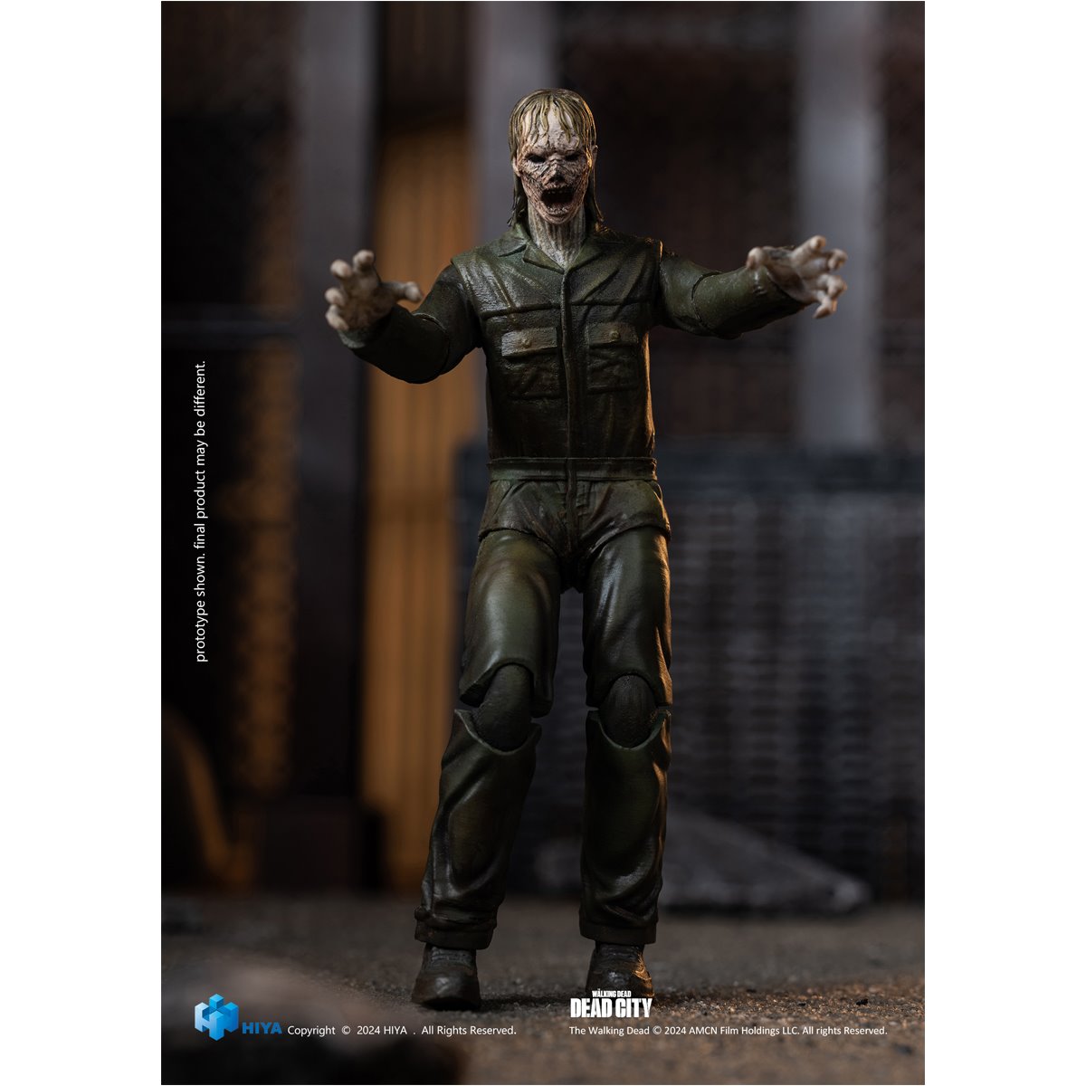 The Walking Dead: Daryl Dixon Dark Eyes Walker Exquisite Mini Series 1:18 Scale Action Figure