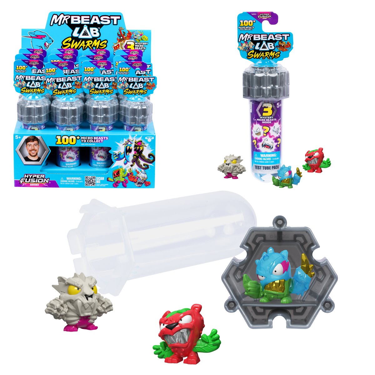 MrBeast Lab Swarms Test Tube 3-Pack Series 3 - Random 4 Sets