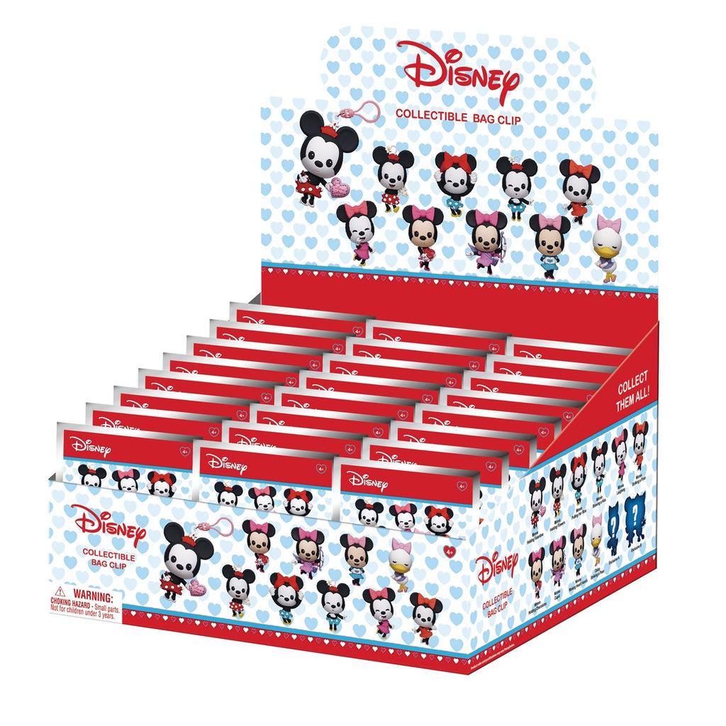 Minnie Mouse 3D Foam Bag Clip Display Case of 24