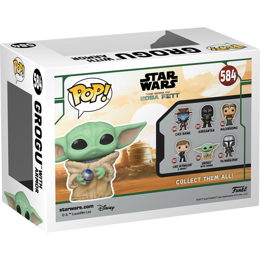 Star Wars: Book of Boba Fett Grogu with Armor Funko Pop! Vinyl Figure #584
