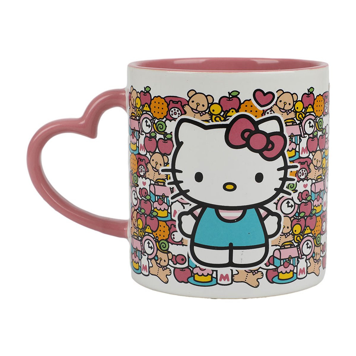 Hello Kitty Heart-Shaped Handle 16 oz. Ceramic Mug
