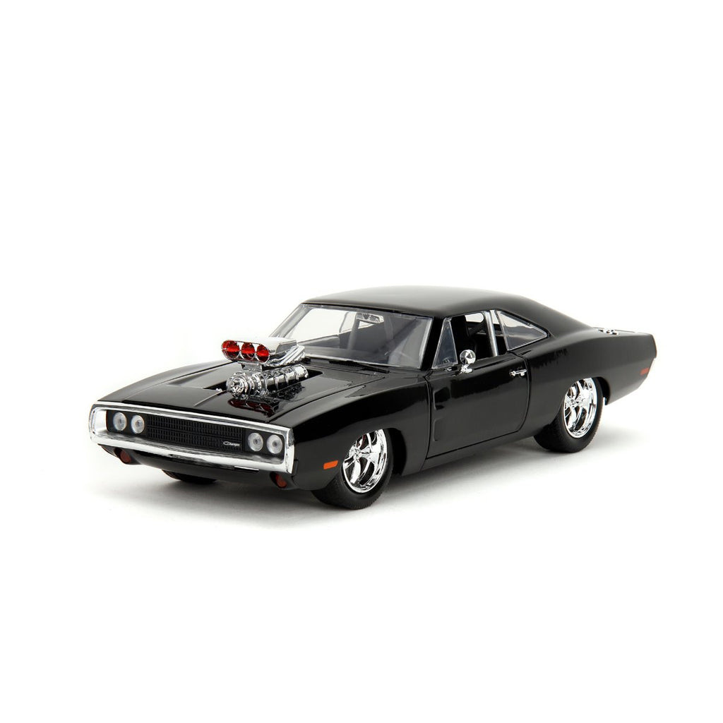 Hollywood Rides Fast and the Furious Dodge Charger R/T 1:24 Scale Die-Cast Metal Vehicle with Dom Figure