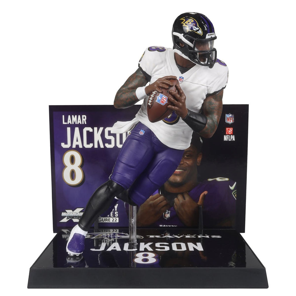 NFL SportsPicks 2024 Wave 2 Baltimore Ravens Lamar Jackson 7-Inch Scale Posed Figure
