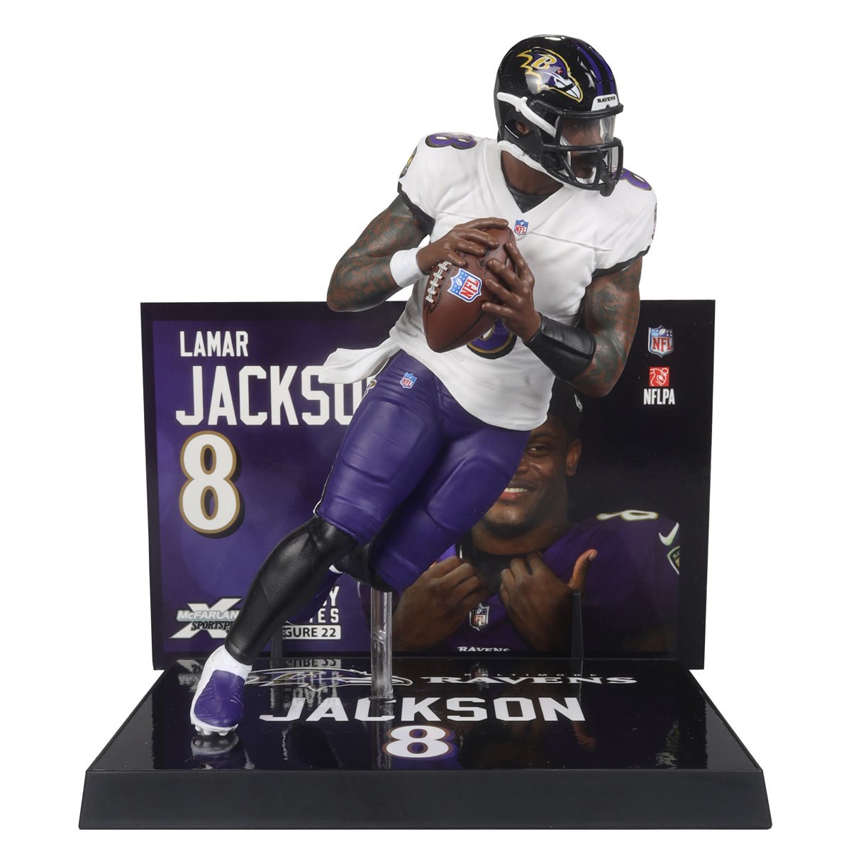 NFL SportsPicks 2024 Wave 2 Baltimore Ravens Lamar Jackson 7-Inch Scale Posed Figure