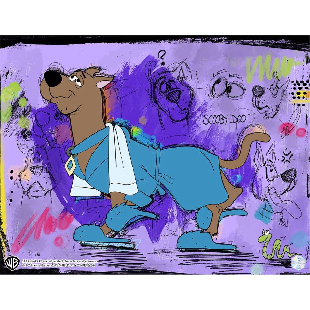 Scooby-Doo A Night of Fright is No Delight #1103 Animation Cel Artist Edition Framed Art Print