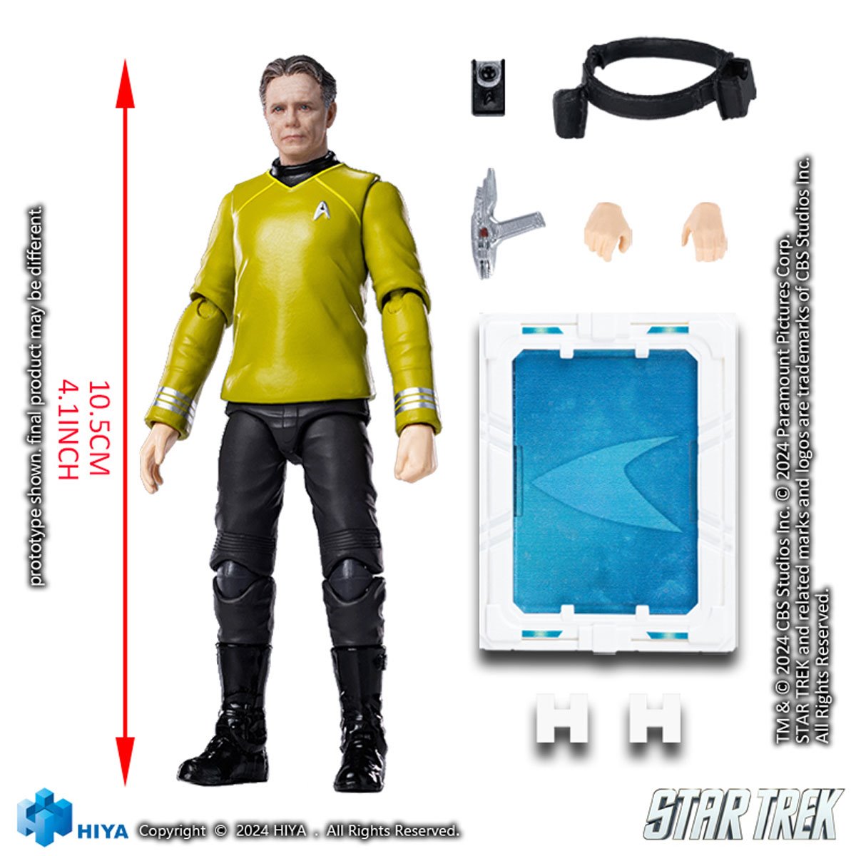 Star Trek 2009 Captain Christopher Pike Exquisite Mini Series 1:18 Scale Action Figure